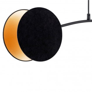 Lámpe de plafond Letiva Noir (2 lumieres)