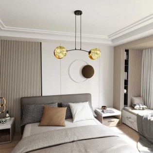 Lámpe de plafond Letiva (2 lumieres)