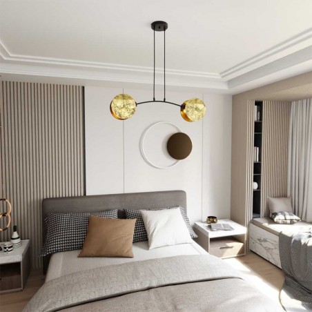 Lámpe de plafond Letiva (2 lumieres)