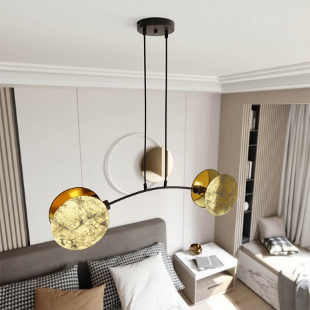 Lámpe de plafond Letiva (2 lumieres)