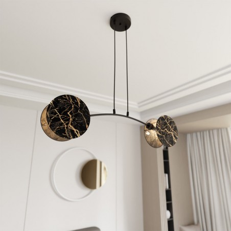 Lámpe de plafond Letiva Mármol (2 lumieres)