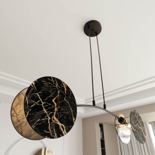 Lámpe de plafond Letiva Mármol (2 lumieres)