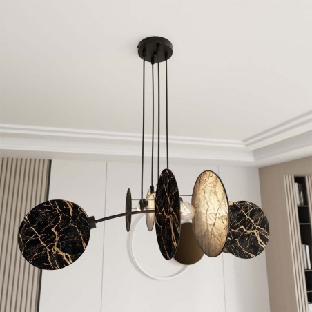 Lámpe de plafond Letiva Mármol (4 lumieres)
