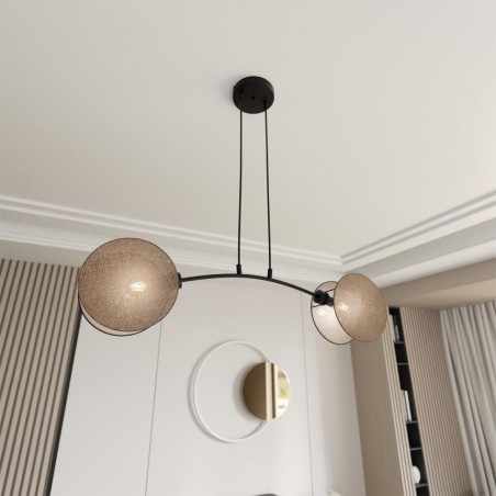 Lámpe de plafond Letiva Natural (2 lumieres)