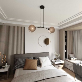 Lámpe de plafond Letiva Natural (2 lumieres)