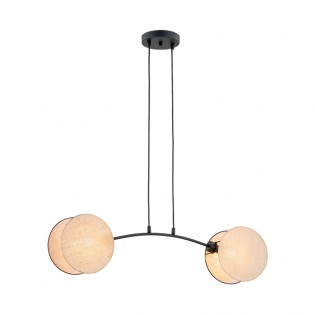 Lámpe de plafond Letiva Natural (2 lumieres)