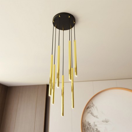 Lámpe de plafond Selter Premium Or (7 Lumieres)