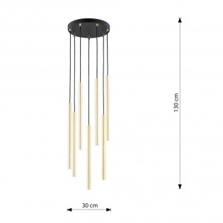Lámpe de plafond Selter Premium Or (7 Lumieres)