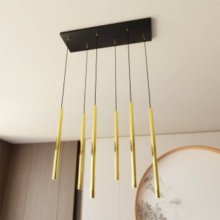 Lámpe de plafond Selter Or (6 lumieres)