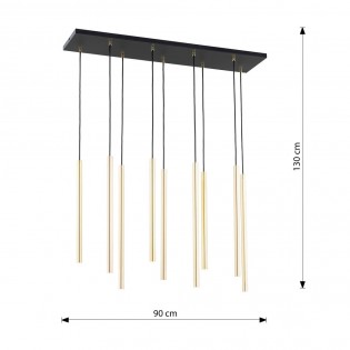Lámpe de plafond Selter Or (9 lumieres)