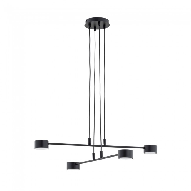 Lámpe a suspension Operis Noir (4 lumieres)