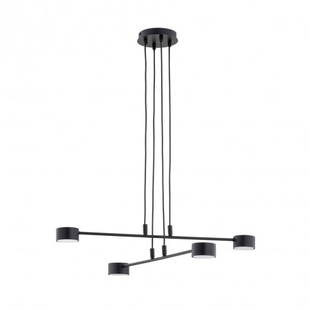 Lámpe a suspension Operis Noir (4 lumieres)