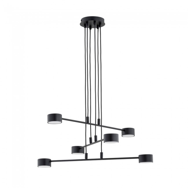 Lámpe a suspension Operis Noir (6 lumieres)
