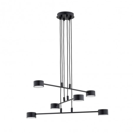 Lámpe a suspension Operis Noir (6 lumieres)