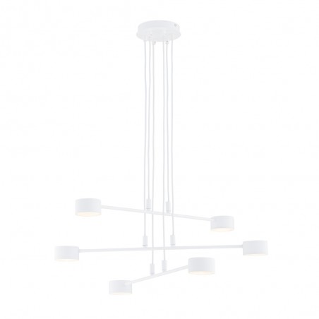 Lámpe a suspension Operis Blanc (6 lumieres)