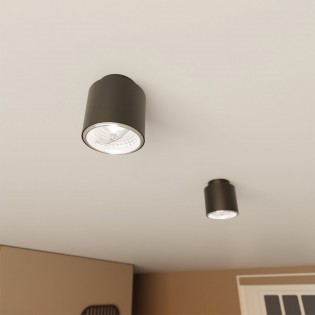 Spot de plafond Valeno Noir