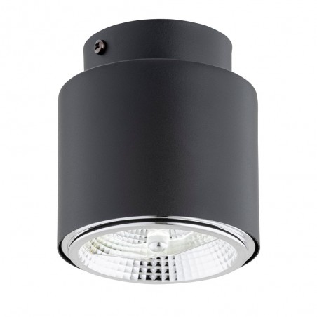 Spot de plafond Valeno Noir