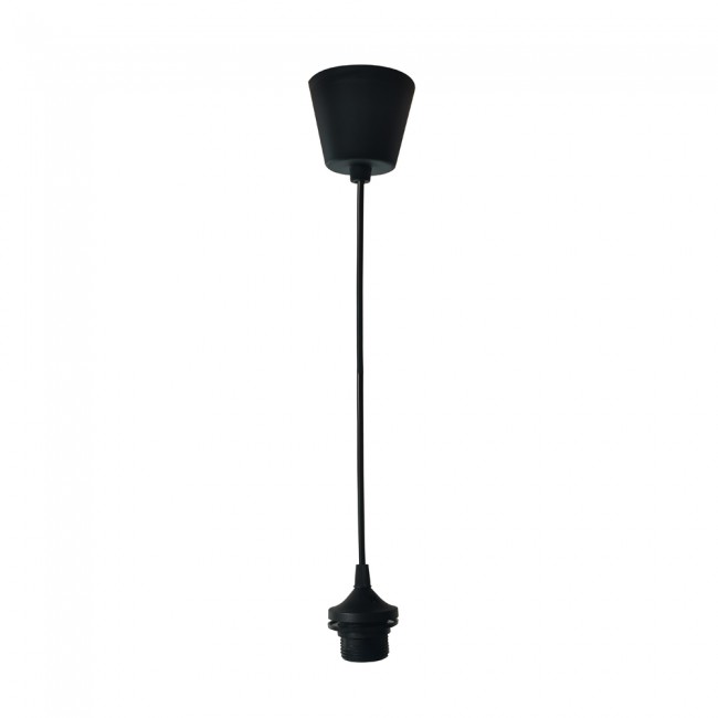 Support lampe de plafond E27 Noir