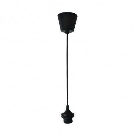 Support lampe de plafond E27 Noir