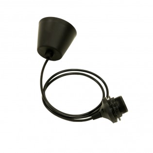 Support lampe de plafond E27 Noir