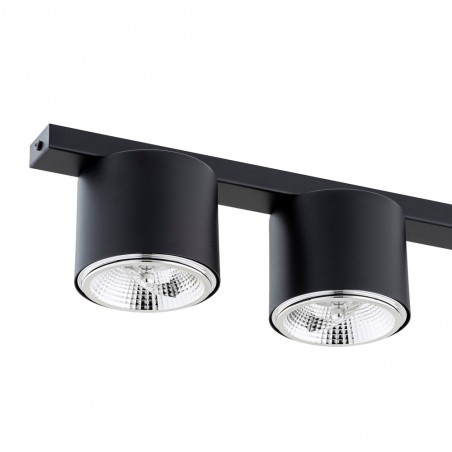 Réglette de plafond Valeno Noir (4 lumieres)