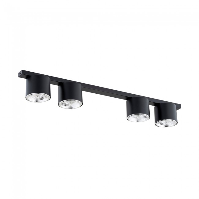 Réglette de plafond Valeno Noir (4 lumieres)