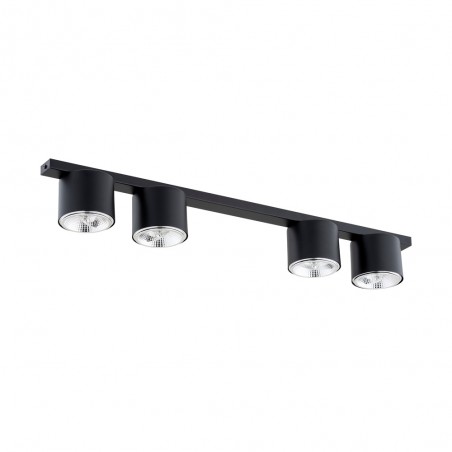 Réglette de plafond Valeno Noir (4 lumieres)