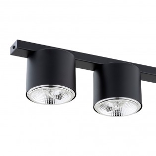Réglette de plafond Valeno Noir (5 lumieres)