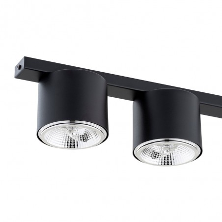 Réglette de plafond Valeno Noir (5 lumieres)