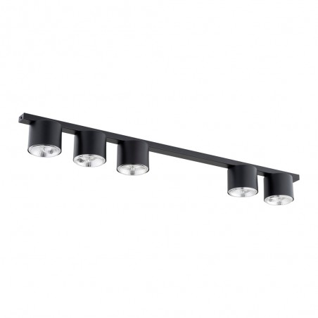 Réglette de plafond Valeno Noir (5 lumieres)