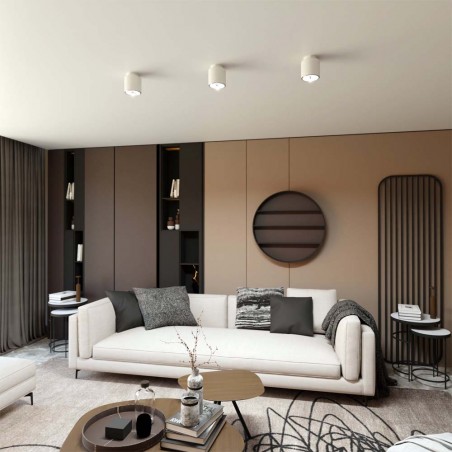 Spot de plafond Valeno Blanc
