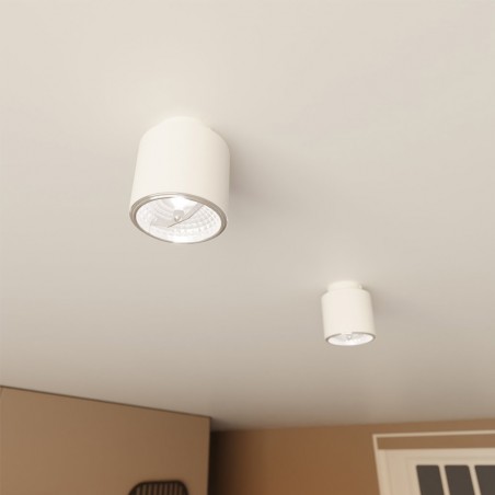 Spot de plafond Valeno Blanc