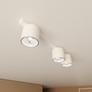 Réglette de plafond Valeno Blanc (3 lumieres)