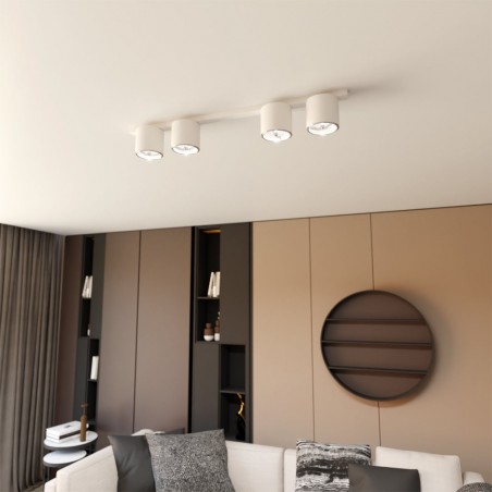 Réglette de plafond Valeno Blanc (4 lumieres)