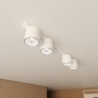 Réglette de plafond Valeno Blanc (4 lumieres)