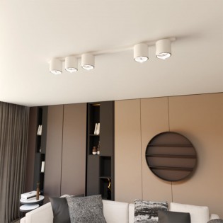 Réglette de plafond Valeno Blanc (5 lumieres)