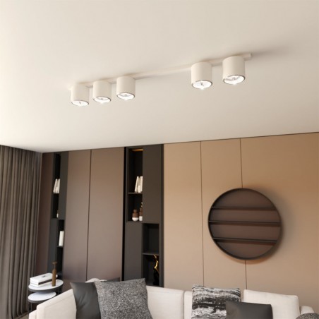 Réglette de plafond Valeno Blanc (5 lumieres)