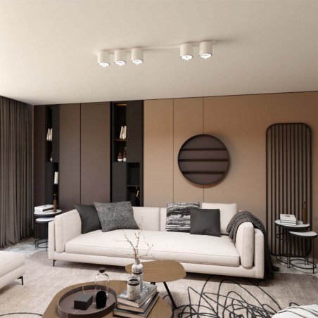 Réglette de plafond Valeno Blanc (5 lumieres)