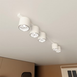 Réglette de plafond Valeno Blanc (5 lumieres)