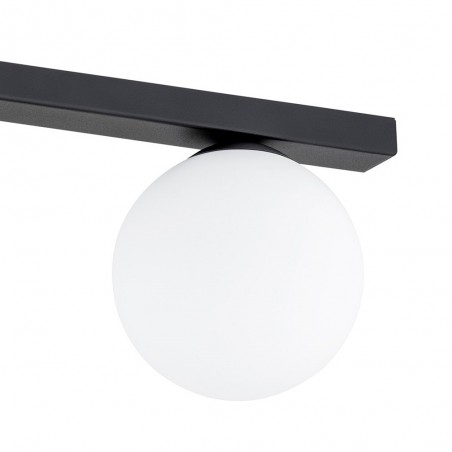 Réglette de plafond Ponsel Noir (3 lumieres)