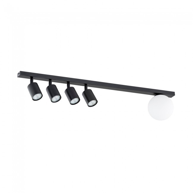 Réglette de plafond Ponsel Noir (5 lumieres)