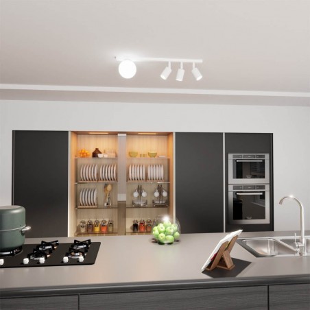 Réglette de plafond Ponsel Blanc (4 lumieres)