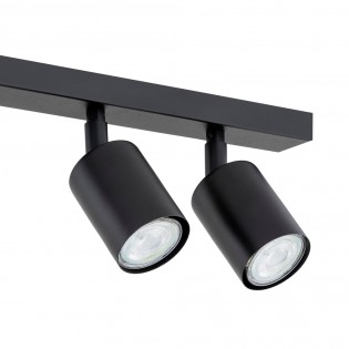 Réglette de plafond Dongor Noir (4 lumieres)