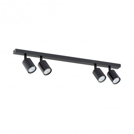Réglette de plafond Dongor Noir (4 lumieres)