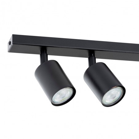 Réglette de plafond Dongor Noir (6 lumieres)