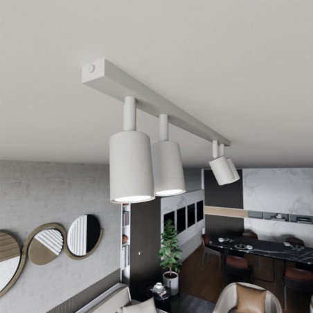 Réglette de plafond Dongor Blanc (4 lumieres)
