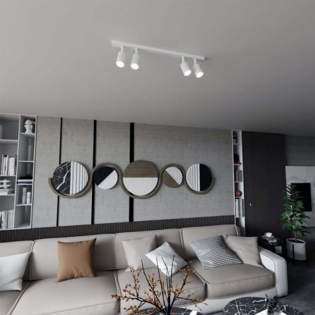 Réglette de plafond Dongor Blanc (4 lumieres)