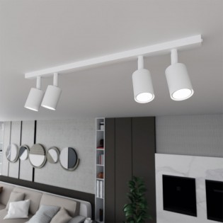 Réglette de plafond Dongor Blanc (4 lumieres)
