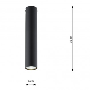 Spot de surface Oscar Noir M