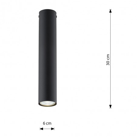Spot de surface Oscar Noir M